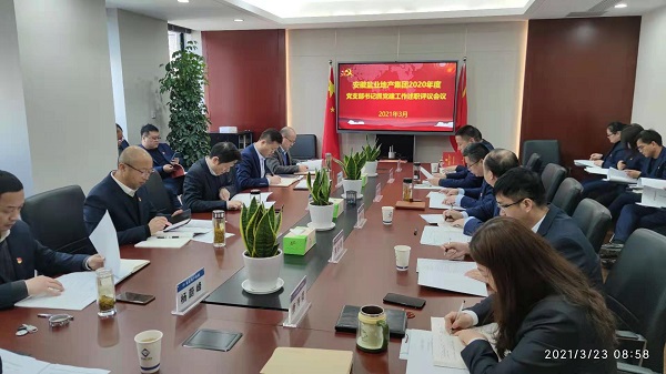 安徽AG旗舰厅地产集团公司党委召开2020年度下层党支部书记抓党建事情述职评议会